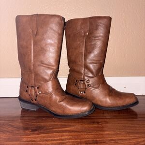 Brown Leather Mens Boots